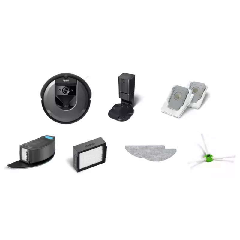 Robô aspirador iRobot Combo i8+ sem saco preto