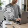 Adler | AD 7302 | Ventilador de mesa | branco | diâmetro 23 cm | número de velocidades 2 | oscilação | 60 W | Não