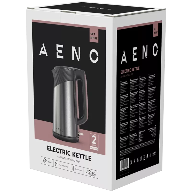 Chaleira AENO EK3 1,7 L 2200 W Preto