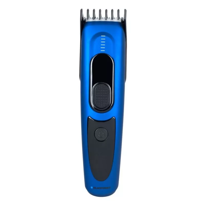 Aparador de barba BLAUPUNKT HCC401 — ajustável 3–24 mm, recarregável, preto/azul