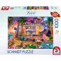 Puzzle Schmidt Spiele Jeff Haynie 1000 peças — Autocaravana à beira-mar, puzzle paisagístico de 1000 peças
