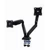 Suporte para monitor GEMBIRD MA-DA2-03 para ecrãs até 35 polegadas, fixação de mesa, VESA 75x75–100x100, 20 kg, preto, ecrã duplo