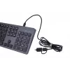 Teclado com fios CK-400 preto-cinzento