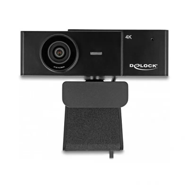 Webcam DeLOCK 96400 8 MP 3840 x 2160 píxeis USB 2.0 preto