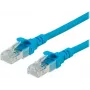 ROLINE – cabo de patch – RJ-45 (macho) para RJ-45 (macho) – 30 cm – UTP – CAT 6 – sem halogéneos, moldado, condutor multifilar – azul (21.15.2944)