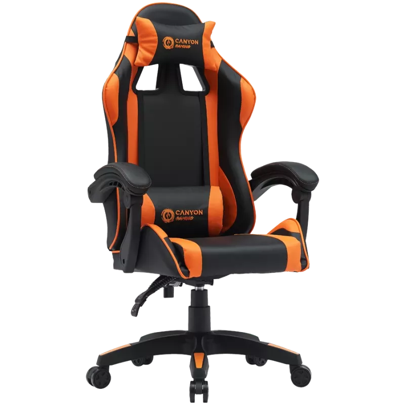 Cadeira gaming CANYON Core SGCH2 Preto Laranja — design ergonómico, altura ajustável
