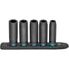 Conjunto de chaves de caixa de impacto Hazet 900Slg-SR/5, chaves de caixa sextavadas 5 peças, tamanhos SW 13–SW 24
