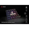 Teclado gaming mecânico SAVIO BLACKOUT X2 PEACH — 61 teclas 60 % QWERTZ, RGB LED, hot-swap, USB Type-A/Type-C, cabo removível