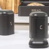 Conjunto de recipientes de cozinha Salter BW13729EU7 3 peças antracite – recipientes de armazenamento herméticos para a cozinha