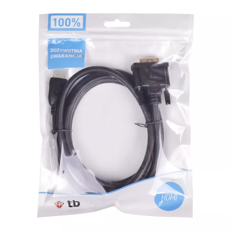 TB cabo HDMI-DVI 1,8 m revestido a ouro, DVI 24+1