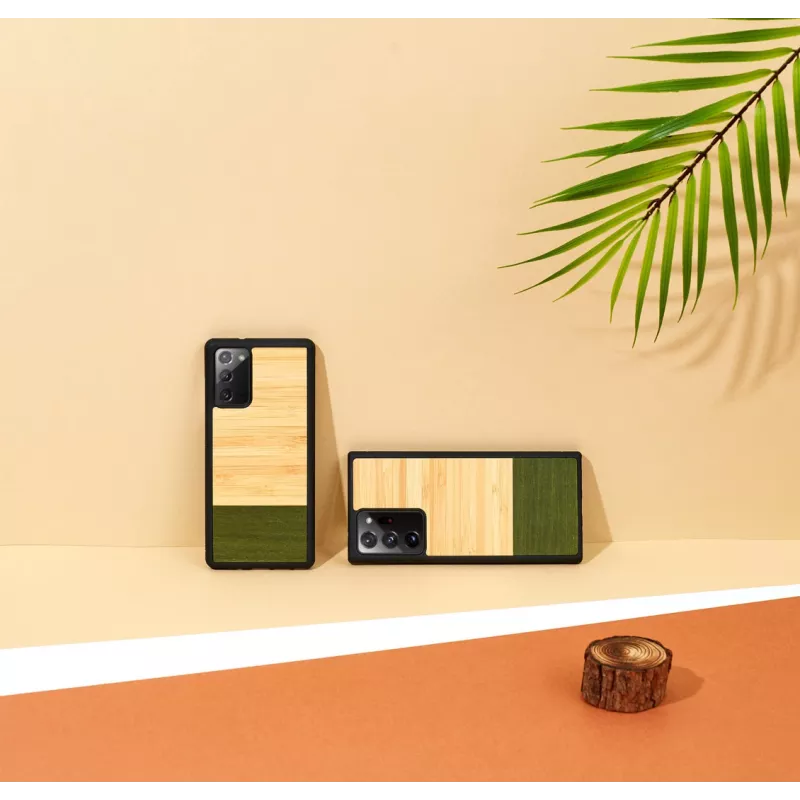 Capa protetora Man and Wood Galaxy Note 20 — Bambuswald preto