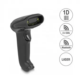 Leitor de códigos de barras portátil DeLOCK 90564 1D Laser Bluetooth USB