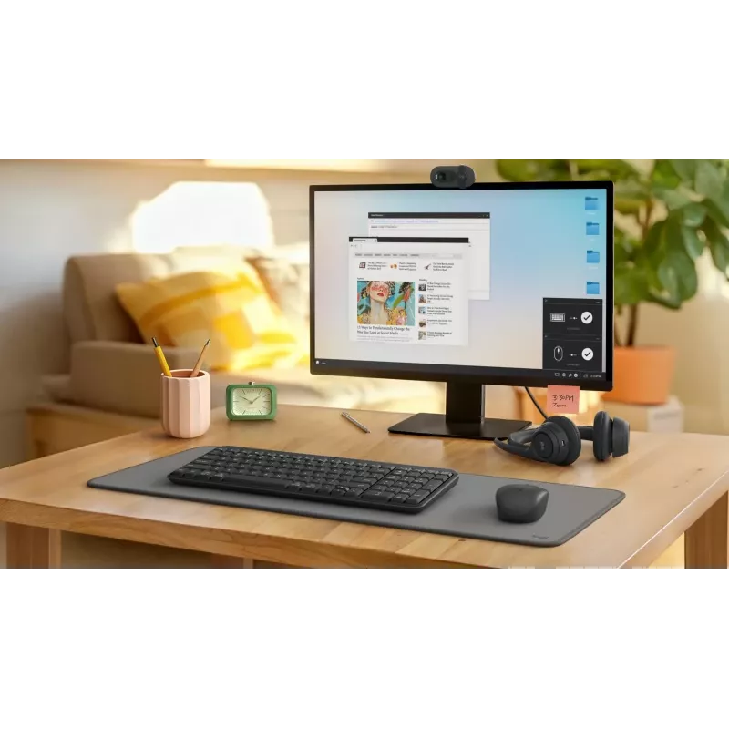 Conjunto de teclado e rato sem fios Logitech MK250 Compact