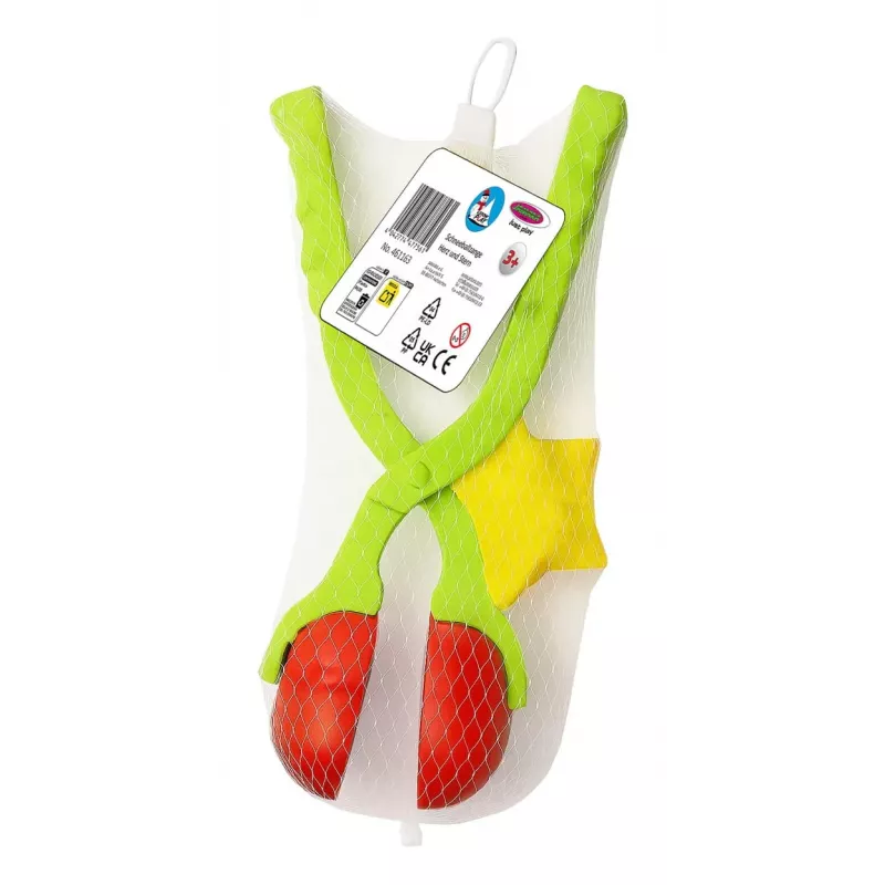 Pá formadora de bolas de neve Jamara Snow Play 2in1 — forma de coração e estrela, a partir de 3 anos, multicolor