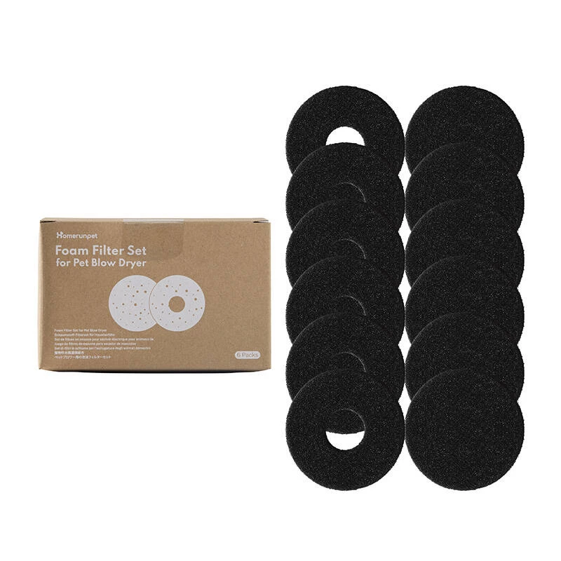 Pack de filtros de substituição Homerunpet PD10.F06 para secador de cabelo PD10