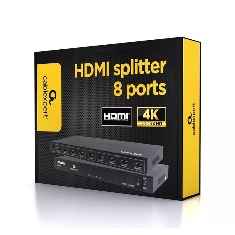 Splitter de vídeo Gembird DSP-8PH4-001
