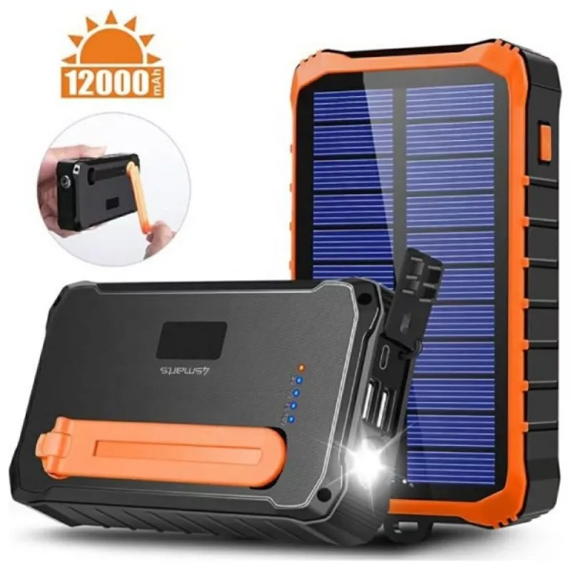 Powerbank Propper Solar 12000mAh cinzento