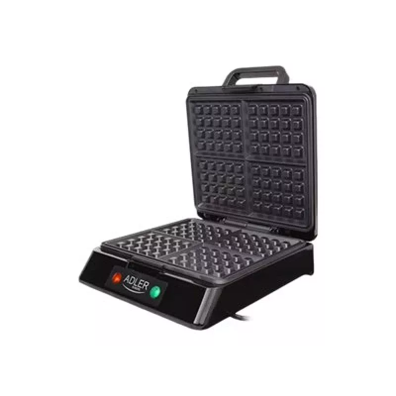 Adler AD 3036 máquina de waffles para 4 waffles preto, cinzento 1500 W