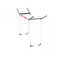 Estendal Leifheit Pegasus 180 Maxx Winged — estendal de chão, 18 m de comprimento de secagem, altura ajustável 1080–1280 mm, 550×1100×1280 mm, azul/branco