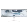 Monitor curvo Arozzi Nova 49 polegadas (124,5 cm) Dual QHD 5120×1440 LED VA, 32:9, 4 ms, hub USB, altifalantes, branco