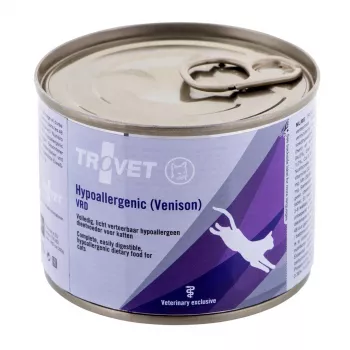 TROVET Hypoallergenic VRD com caça - comida húmida para gatos - 200g