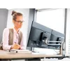Novus CLU DUO C 990+4018+000 braço para monitor de 2 peças com fixação à mesa, preto