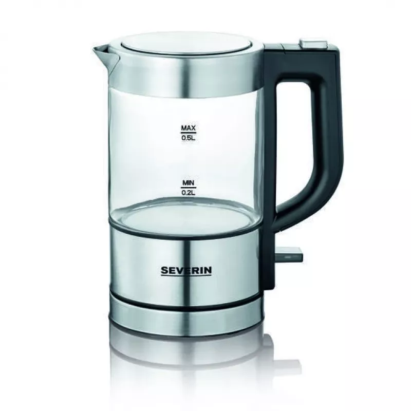 Severin WK 3472 chaleira elétrica 0,5 L prateado 1100 W (WK3472)