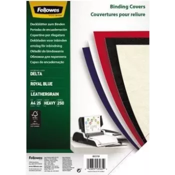 Fellowes FSC-zertifiziert - A4 (210 x 297 mm) - azul-rei - 250 g/m² - 25 unid. pasta de encadernação (5373902)