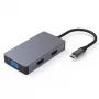 Adaptador USB Type-C - 2x HDMI, 1x VGA, 1x USB Type-A, 1x USB Type-C PD60W