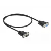 Cabo série DeLOCK 86613 preto 0,5 m RS-232