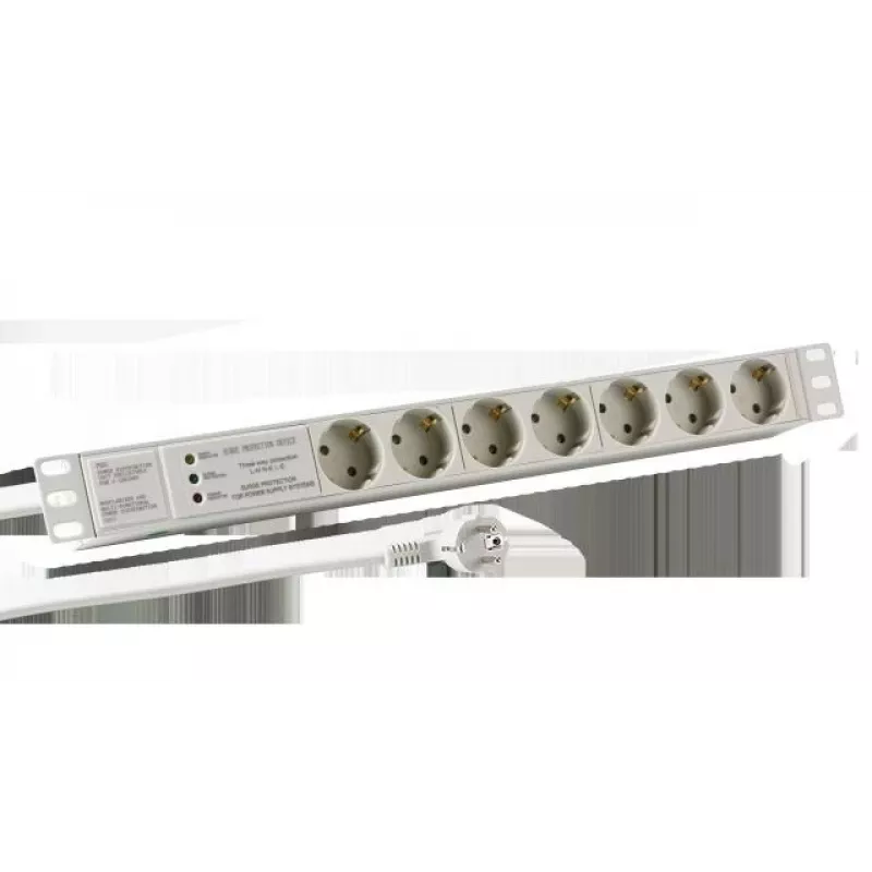 EFB Elektronik EK631DE.3GR Distribuidor de energia 2 m 7 saídas AC interior cinzento claro