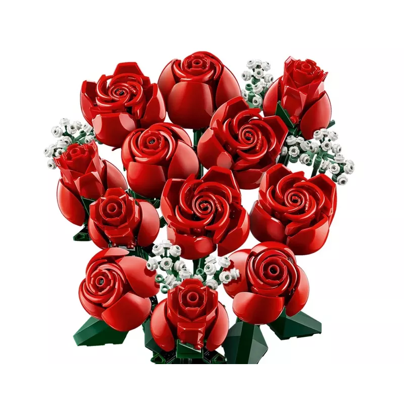 LEGO Icons Buquê de Rosas Flores Artificiais Conjunto para Adultos Coleção Botânica Acessórios de Casa Presente de Dia dos Namorados para Mulheres