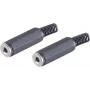 Conector de cabo ShiverPeaks BS51310-2 2,5 mm preto fêmea