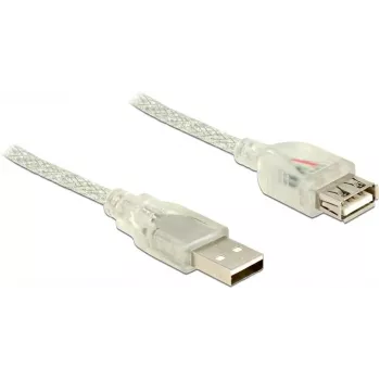 Cabo USB DeLOCK 83884 USB 2.0 3 m transparente