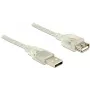 Cabo USB DeLOCK 83884 USB 2.0 3 m transparente