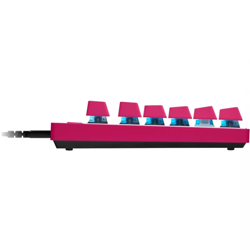 Teclado Logitech G PRO X TKL RAPID Gaming USB QWERTY rosa Tenkeyless