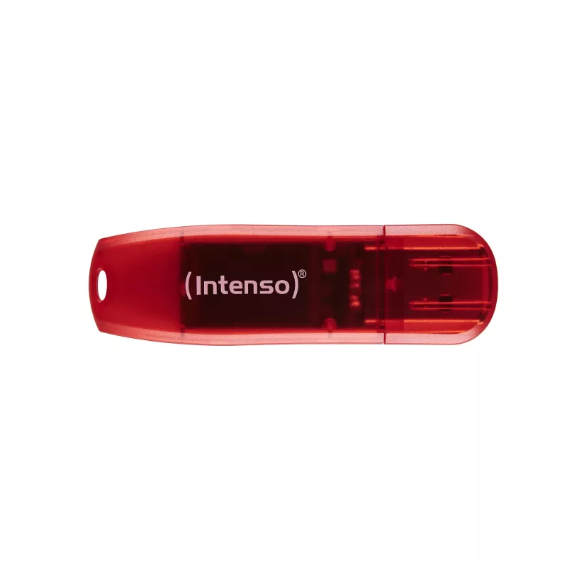 Pen USB Intenso 128 GB USB Type-A 2.0 Vermelho Transparente