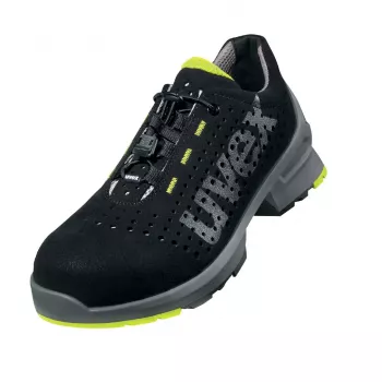 Sapatos de segurança Uvex 8543.8 S1 SRC homem adulto preto PU microveludo