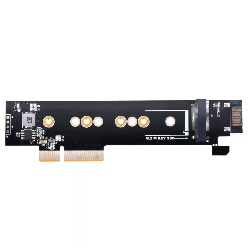 Placa adaptadora Silverstone SST-ECM28 M.2/SATA, PCIe 4.0, 1x M-Key, 1x SATA