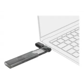 Caixa para SSD DeLOCK 42635 preto M.2