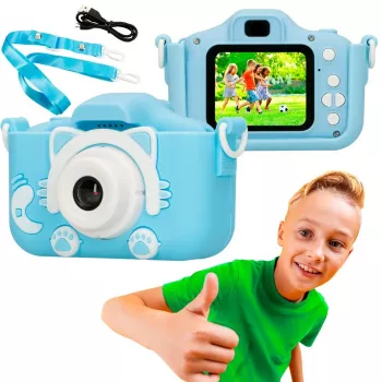 Câmara infantil digital Extralink H27 Single azul — 1080P 30fps, ecrã de 2,0 polegadas
