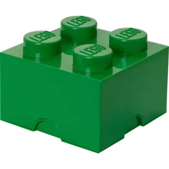 LEGO Storage Brick 4 Green, caixa de arrumação verde