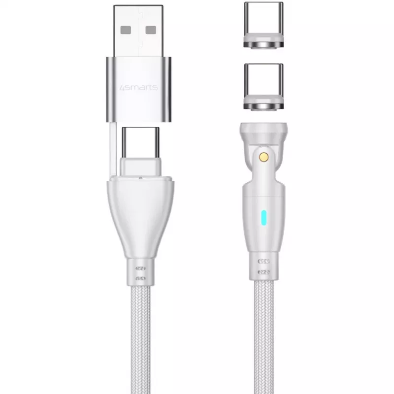 Cabo USB 4smarts 541236 USB 2.0 1,8 m USB-C branco