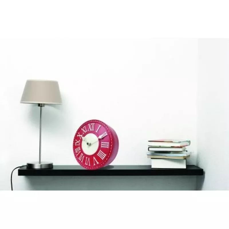 Relógio de parede NeXtime 5187ro London Tisch, Ø16 cm, vermelho/branco