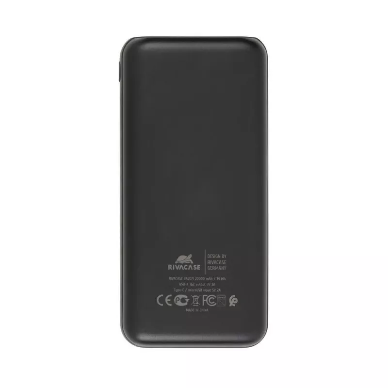 Powerbank USB 20000MAH/VA2071 preto Rivacase