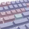 Conjunto de teclas Ducky Macaron PBT Doubleshot 133 teclas para teclados mecânicos, Ducky DCA132-USMACOEPD1