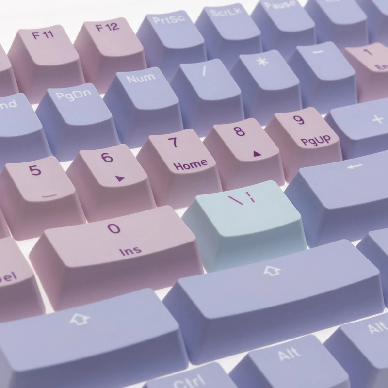 Conjunto de teclas Ducky Macaron PBT Doubleshot 133 teclas para teclados mecânicos, Ducky DCA132-USMACOEPD1