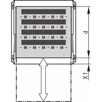 SCHROFF 19SHELF TELE.2U 600D RAL7035 - Acessório para rack (22130353)
