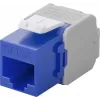 Wentronic Goobay CAT 6a KeyStone conector fêmea RJ45, não blindado, 500 MHz, azul-branco (90688)