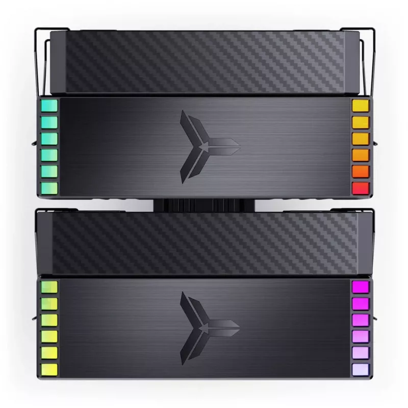Dissipador de CPU Jonsbo HX6280 PWM RGB 130 mm, preto
